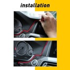 STRISCIA INTERNI LUCE AUTO FIBRA OTTICA 12V DECORAZIONE FILO 5MT ROSSO 39