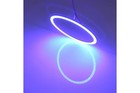ANGEL EYES BLU COB LED COLORE BLUE ANELLO LUCE AUTO MOTO QUOD SUV 110MM GQ-1110
