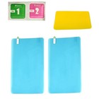 2X PELLICOLA ANTIPIOGGIA ANTIAPPANAMENTO ADESIVO SPECCHIETTO RETROVISORE 215x140