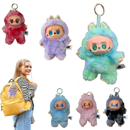 PORTACHIAVI PELUCHE LABUBU THE MONSTER ORECCHIE CONIGLIO SORPRESA ZAINO VALIGIA