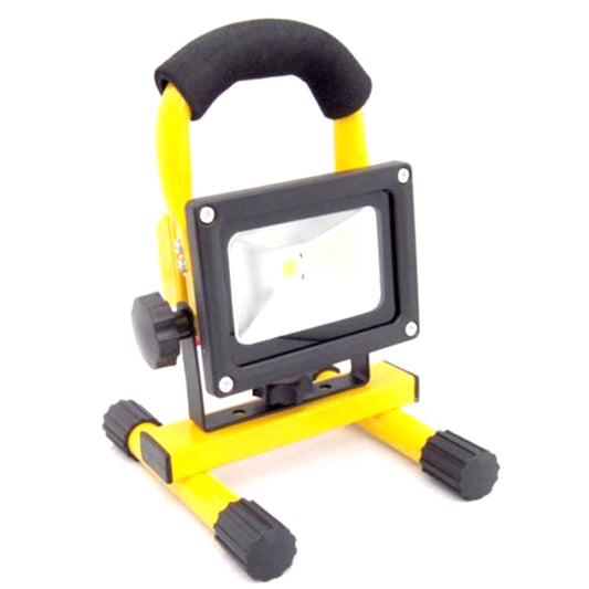 PROJECTEUR RECHARGEABLE ÉTANCHE À LED 10W LUMIÈRE BLANCHE URGENCE PORTABLE