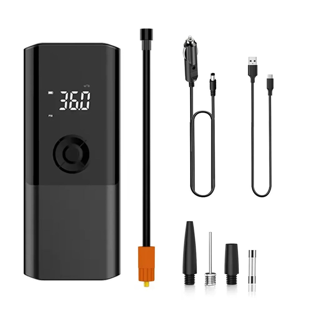 COMPRESSEUR D'AIR PORTABLE POUR VOITURE GONFLEUR RECHARGEABLE ÉCRAN LED VOITURE CZK3690