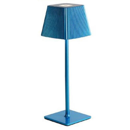 LAMPE DE TABLE TACTILE LED MODERNE RECHARGEABLE BAR HÔTEL RESTAURANT BLEU ML-G06