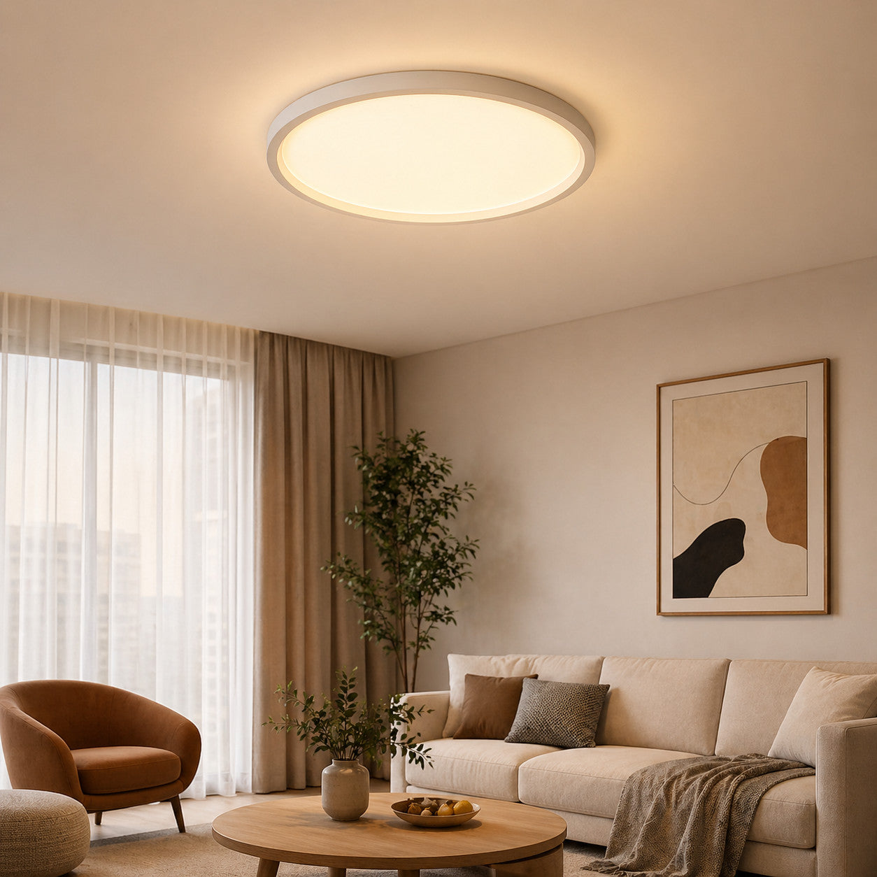 PLAFONIERA LED 24W TONDA Ø30CM 3CCT LUCE 3000K 4000K 6500K SOFFITTO BTL-1001