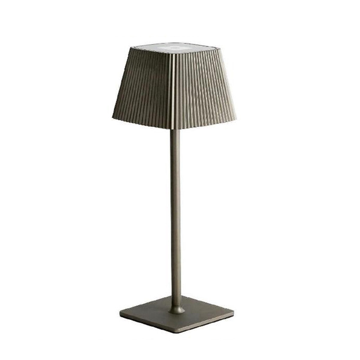 LAMPE DE TABLE TACTILE LED MODERNE RECHARGEABLE BAR HÔTEL RESTAURANT GRIS ML-G06
