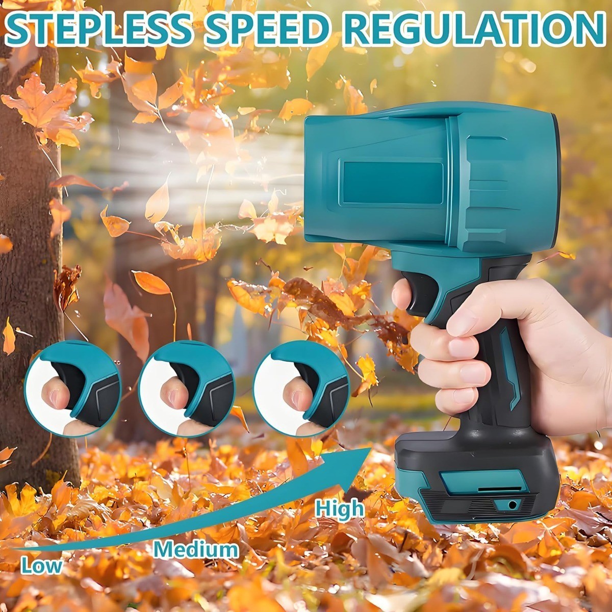 KIT GIARDINAGGIO 4 IN 1 MOTOSEGA CESOIA TAGLIARBA SOFFIATORE 2 BATTERIE 88V