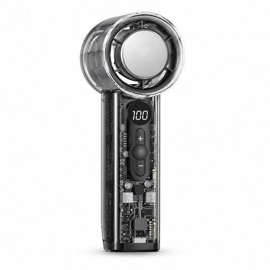 VENTILATORE PORTATILE RICARICABILE VELOCITÀ MINI USB DISPLAY DIGITALE AS-07121