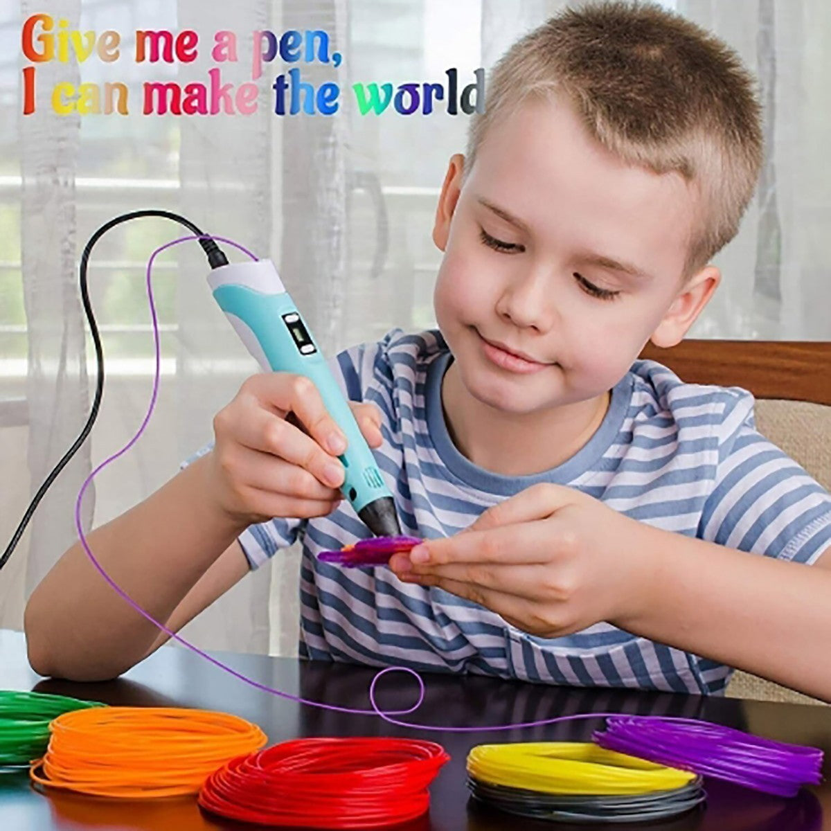 KIT 20 FILAMENTI MISTE PER PENNA 3D PLA DISEGNI RICARICA RICAMBIO VARI COLORI