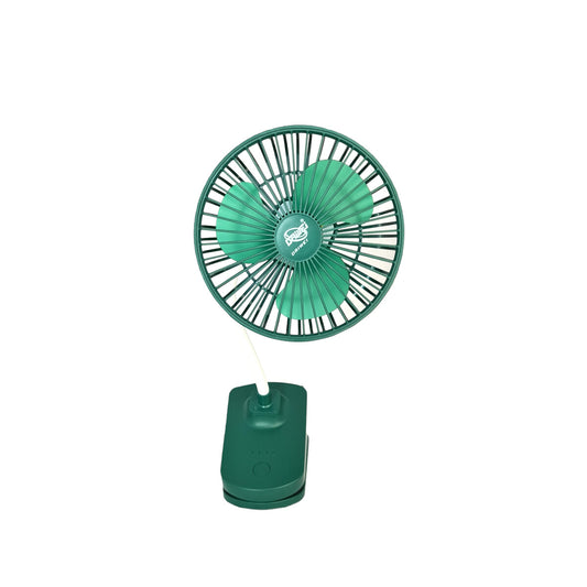 VENTILATORE RICARICABILE MORSETTO CLIP PORTATILE LUCE LED VIAGGIO TAVOLO PINZA