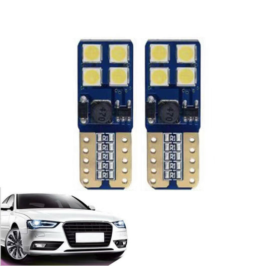 PAIRE AMPOULES 8 LED SMD T10 3030 VOITURE 6000K CANBUS 2.2W AMPOULE 12V CA02712