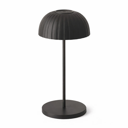 LAMPADA TAVOLO LED RICARICABILE NERA TOUCH USB BATTERIA 2000MAH DESIGN LPT144