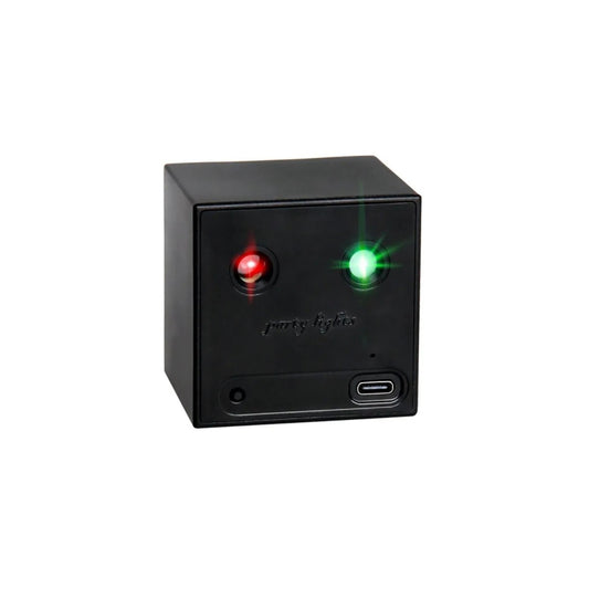 MINI LASER PARTY LIGHT LED RGB MAGIC CUBE AUTO RICARICABILE DISCOTECA SENSORE