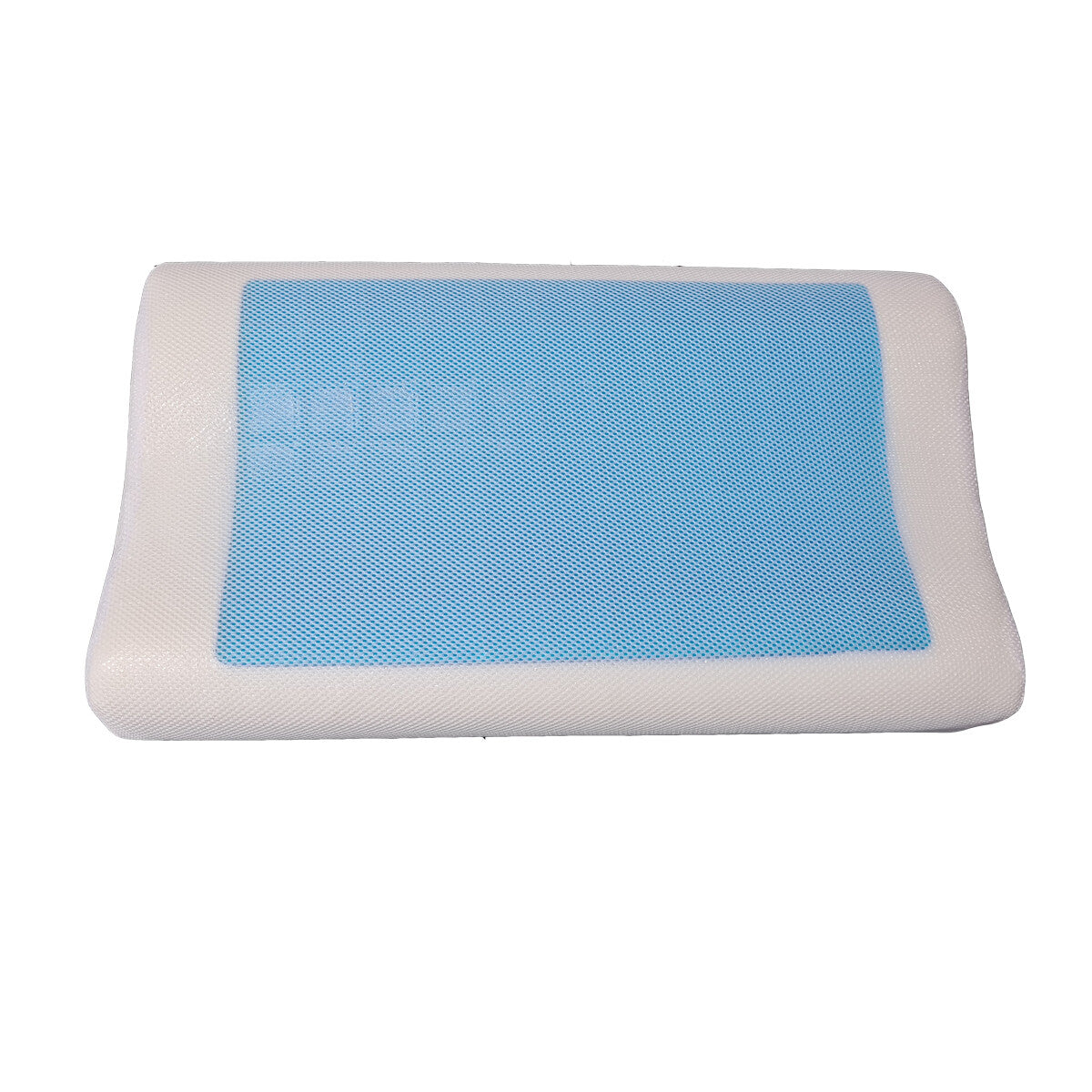 CUSCINO CERVICALE MEMORY FOAM GUANCIALE GEL FRESCO FORATO RINFRESCANTE 50X30CM