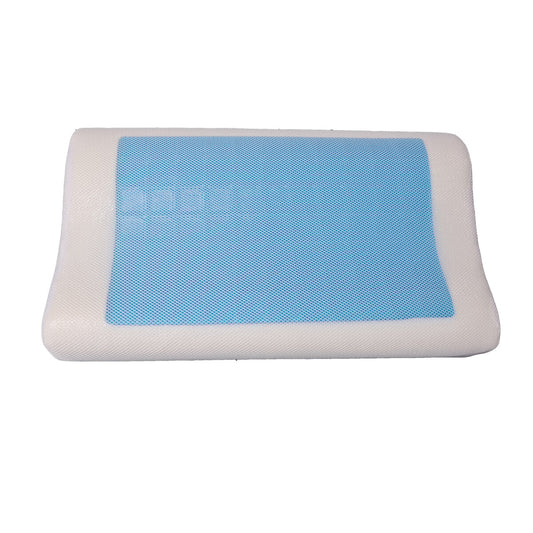 CUSCINO CERVICALE MEMORY FOAM GUANCIALE GEL FRESCO FORATO RINFRESCANTE 50X30CM