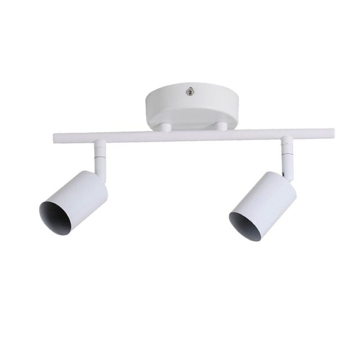 APPLIQUE 2 FARETTI SOFFITTO SOSPENSIONE PLAFFONIERA ORIENTABILI GU10 LED BIANCO