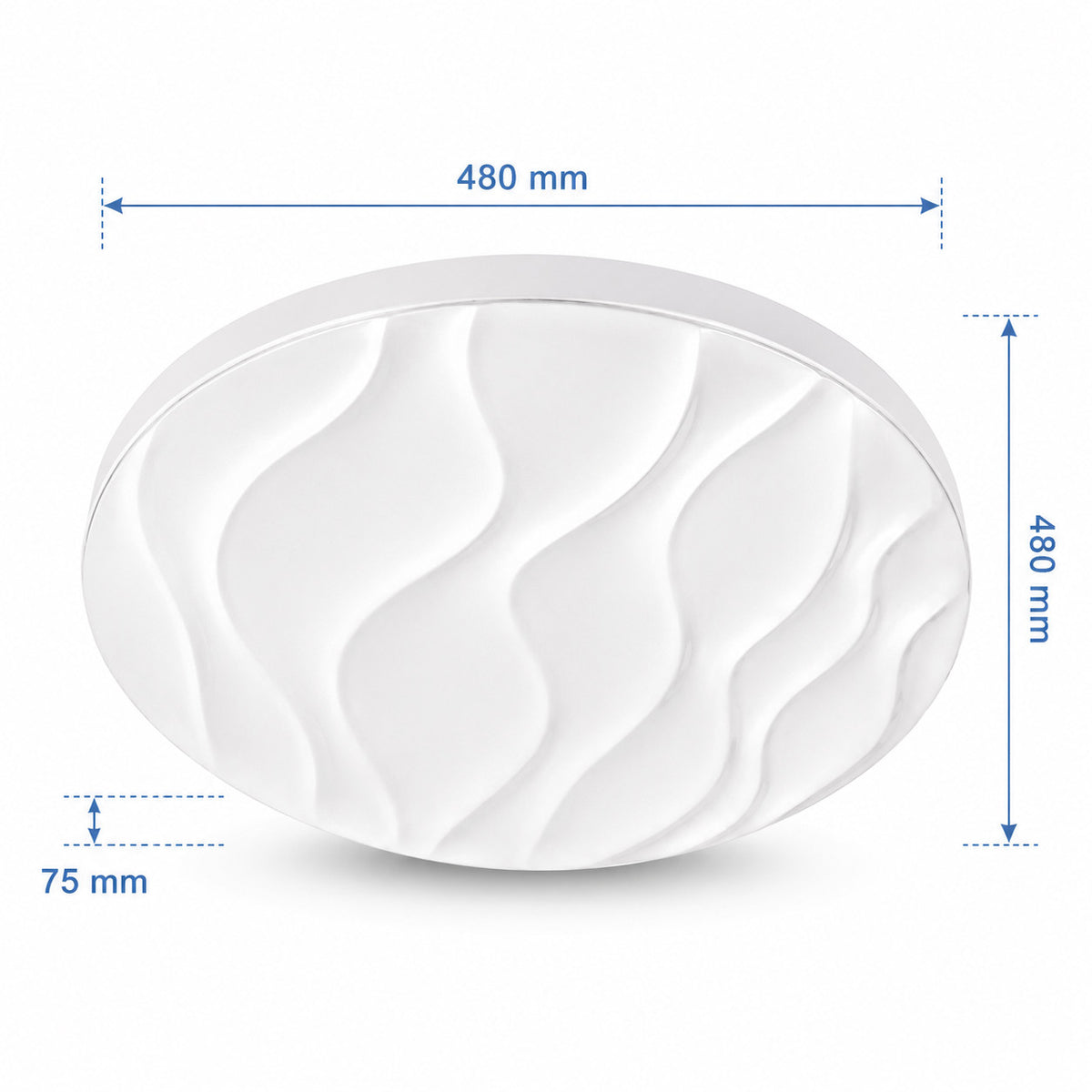 PLAFONIERA LED 60W 3CCT 48CM LAMPADA SOFFITTO LUCE 3000K 4000K 6500K ET-31732