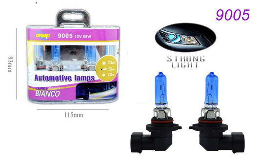 PAIRE D'AMPOULES PHARES XÉNON VOITURE CULOT 9005 BLANC 5500K HAUTE LUMINOSITÉ 55W