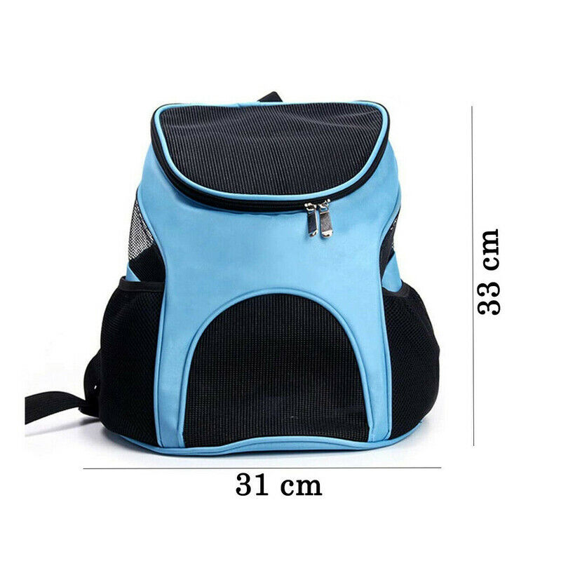 TRASPORTINO ZAINO CANE GATTO DOPPIA SPALLA BORSA TRASPIRANTE ANIMALI DOMESTICI