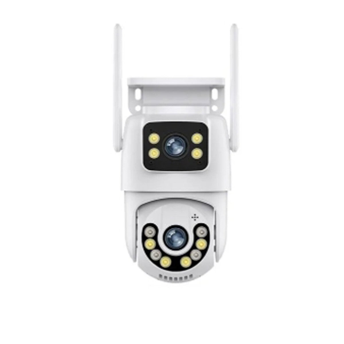TELECAMERA VIDEOSORVEGLIANZA WIFI DOPPIA LENTE LED 3.6MM 2 ANTENNE JT-8697QJ