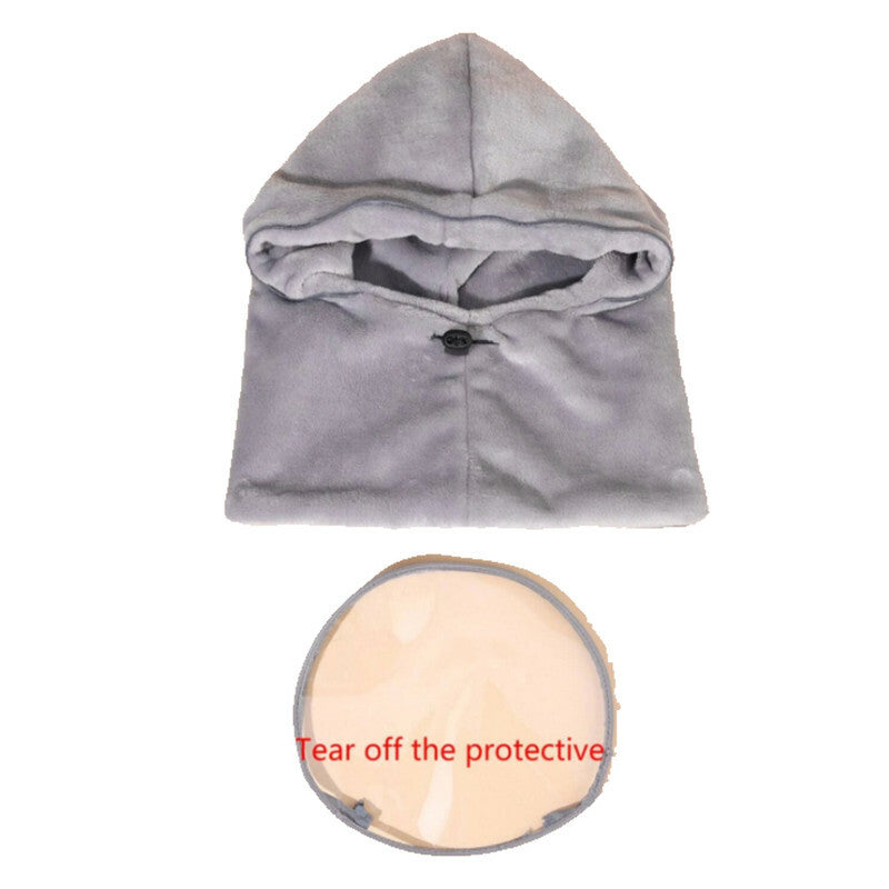 PASSAMONTAGNA CON VISIERA MASCHERA MOTO SCALDA COLLO TESTA COPRICAPO MASCHERINA