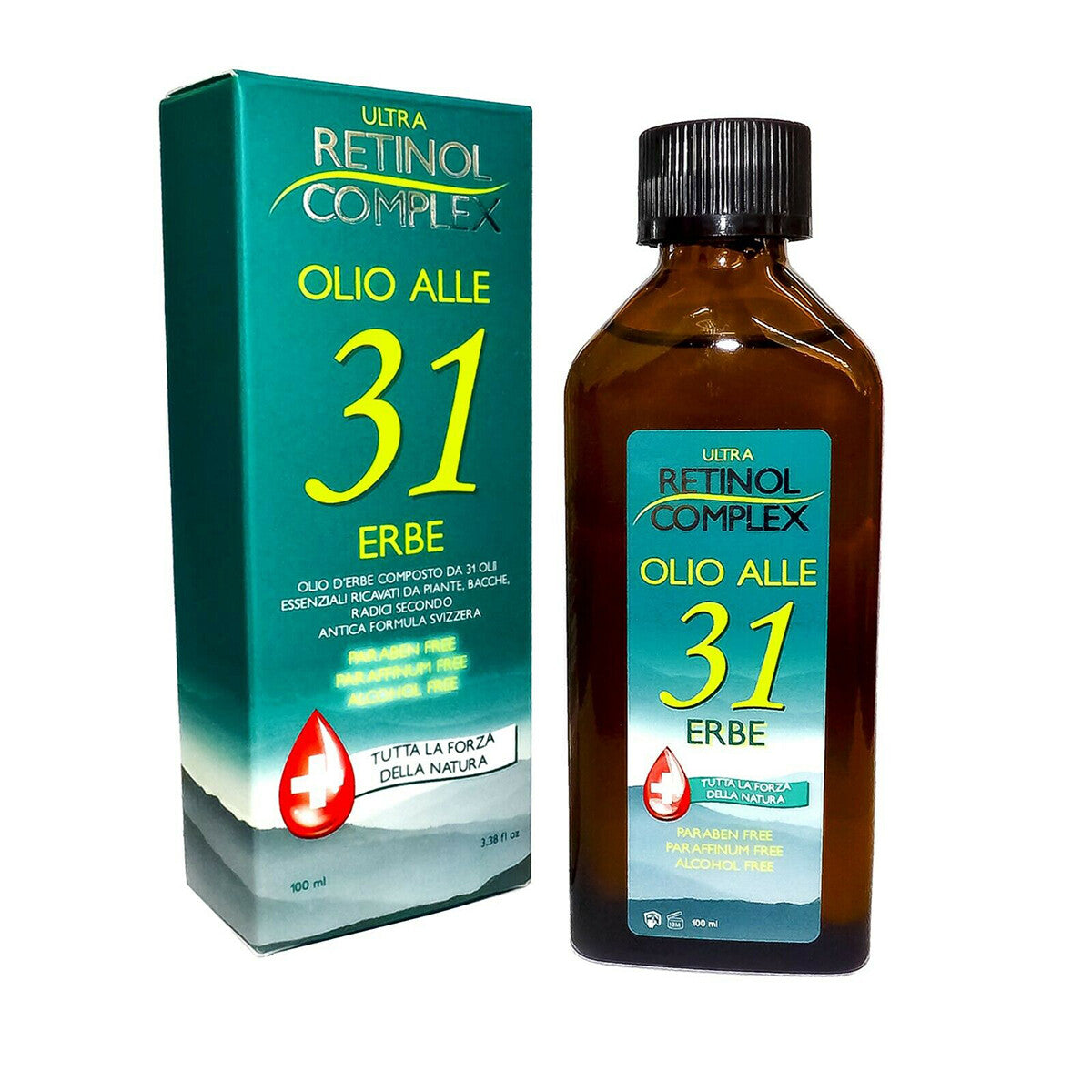 RETINOL COMPLEX HUILE 31 HERBES SANS PARABÈNES RHUME MAL DE TÊTE 100ML