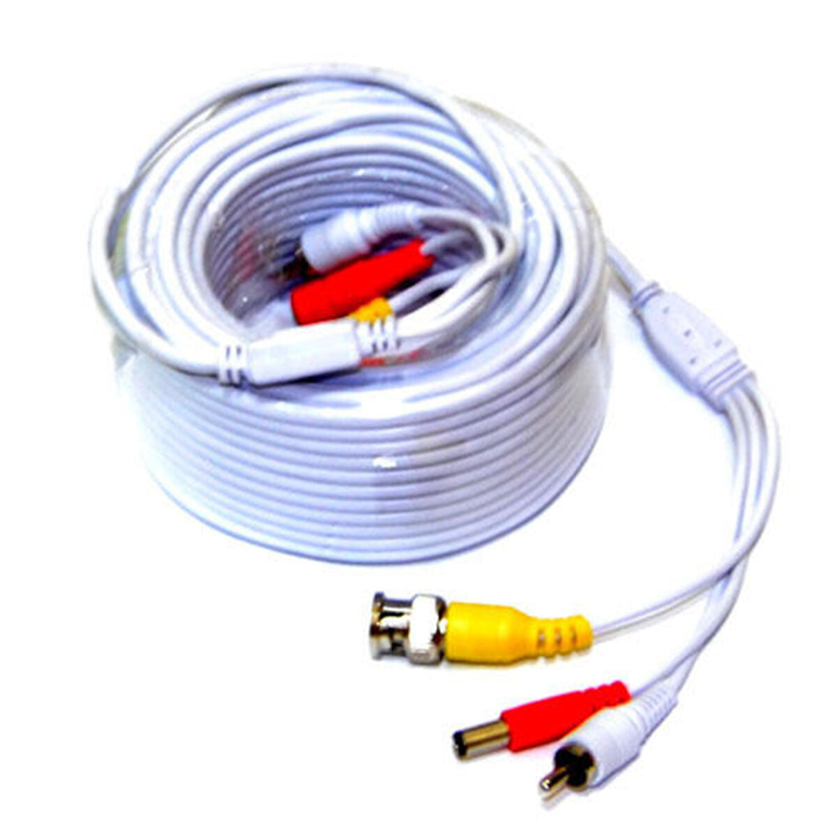 CÂBLE DE PROLONGATION POUR CAMÉRA DE VIDÉOSURVEILLANCE 50 MÈTRES BNC ALIMENTATION RCA