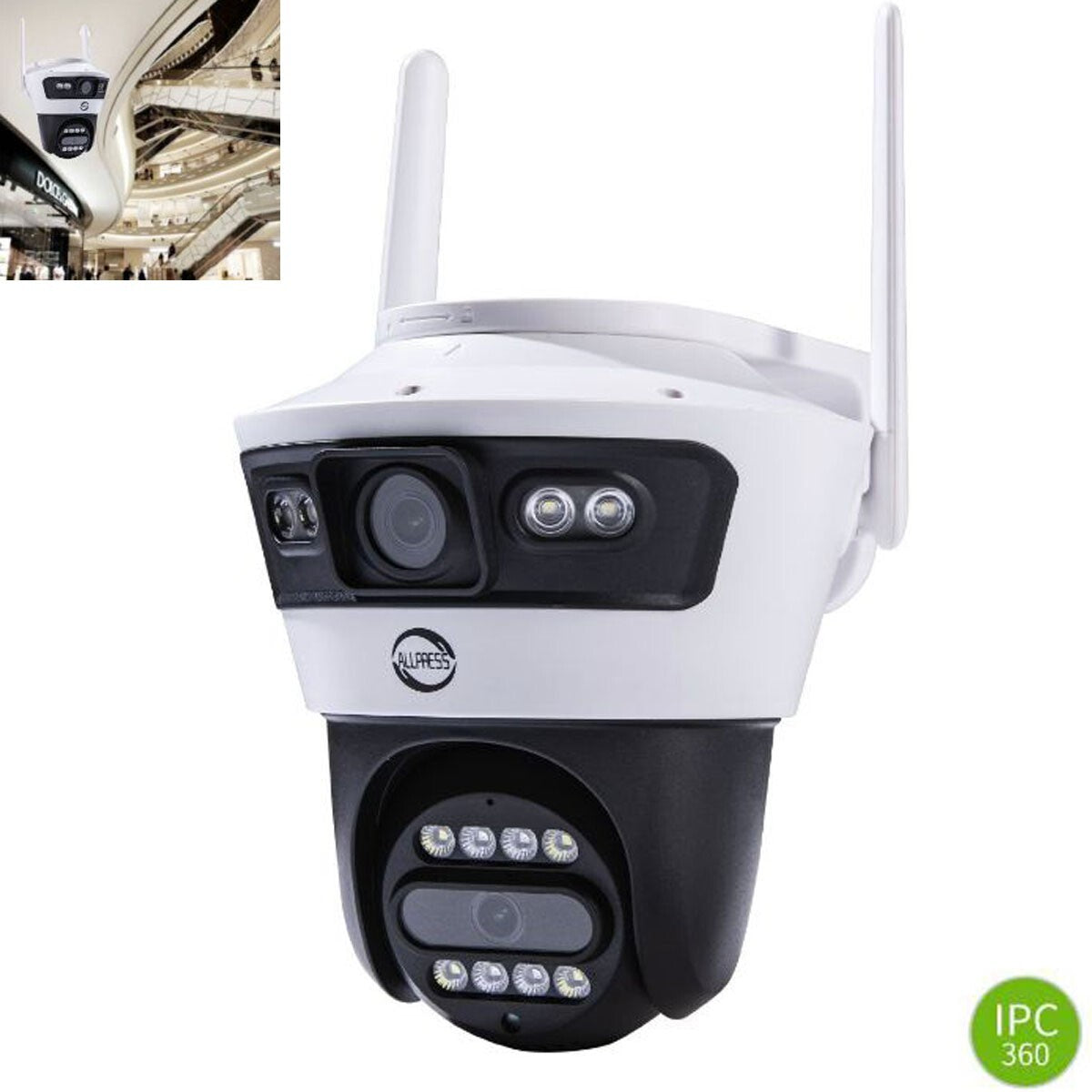 CAMÉRA IP EXTÉRIEURE SANS FIL SMART WIFI CLOUD ALARME IP66 LED DÉTECTION DE MOUVEMENT JORTAN 4