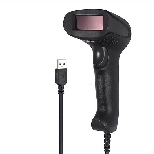 LECTEUR CODE BARRE DOUCHETTE LASER FILAIRE USB 1D Q-T116