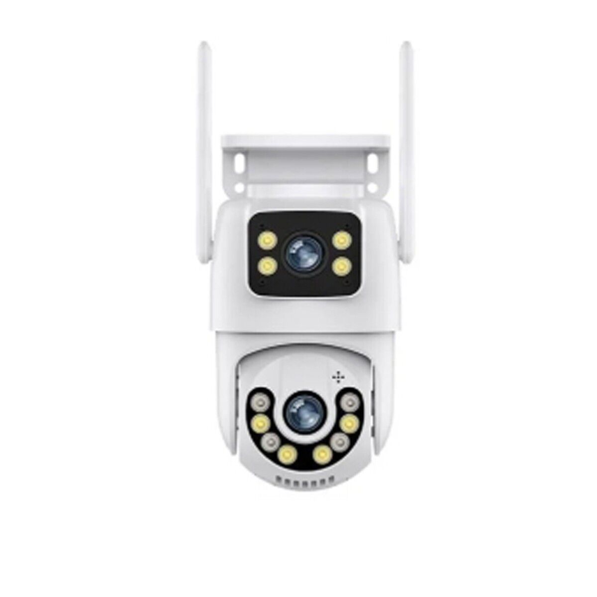 TELECAMERA VIDEOSORVEGLIANZA WIFI DOPPIA LENTE LED 3.6MM 2 ANTENNE JT-8697QJ