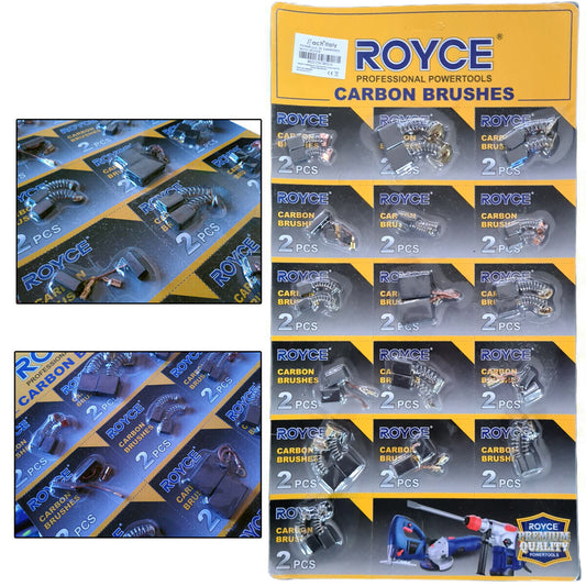 KIT 16 PIÈCES DE RECHANGE BALAIS DE CHARBON MOTEUR POUR MOTEUR ÉLECTRIQUE PERCEUSE