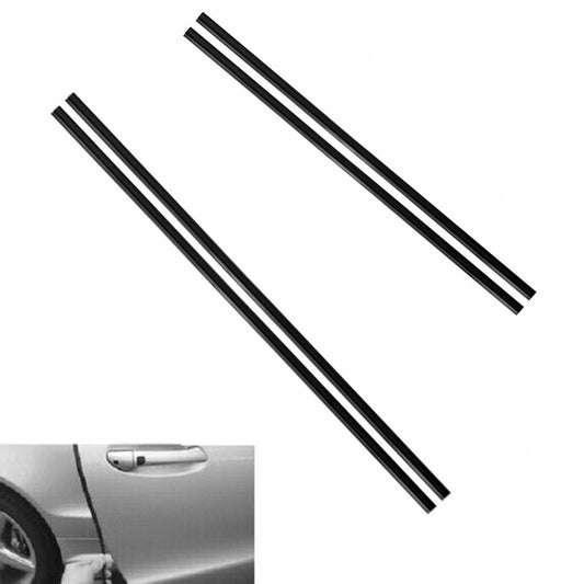 PAIRE PROTECTEURS DE PORTIÈRE DE VOITURE NOIRS INSTALLATION 67CM 87CM