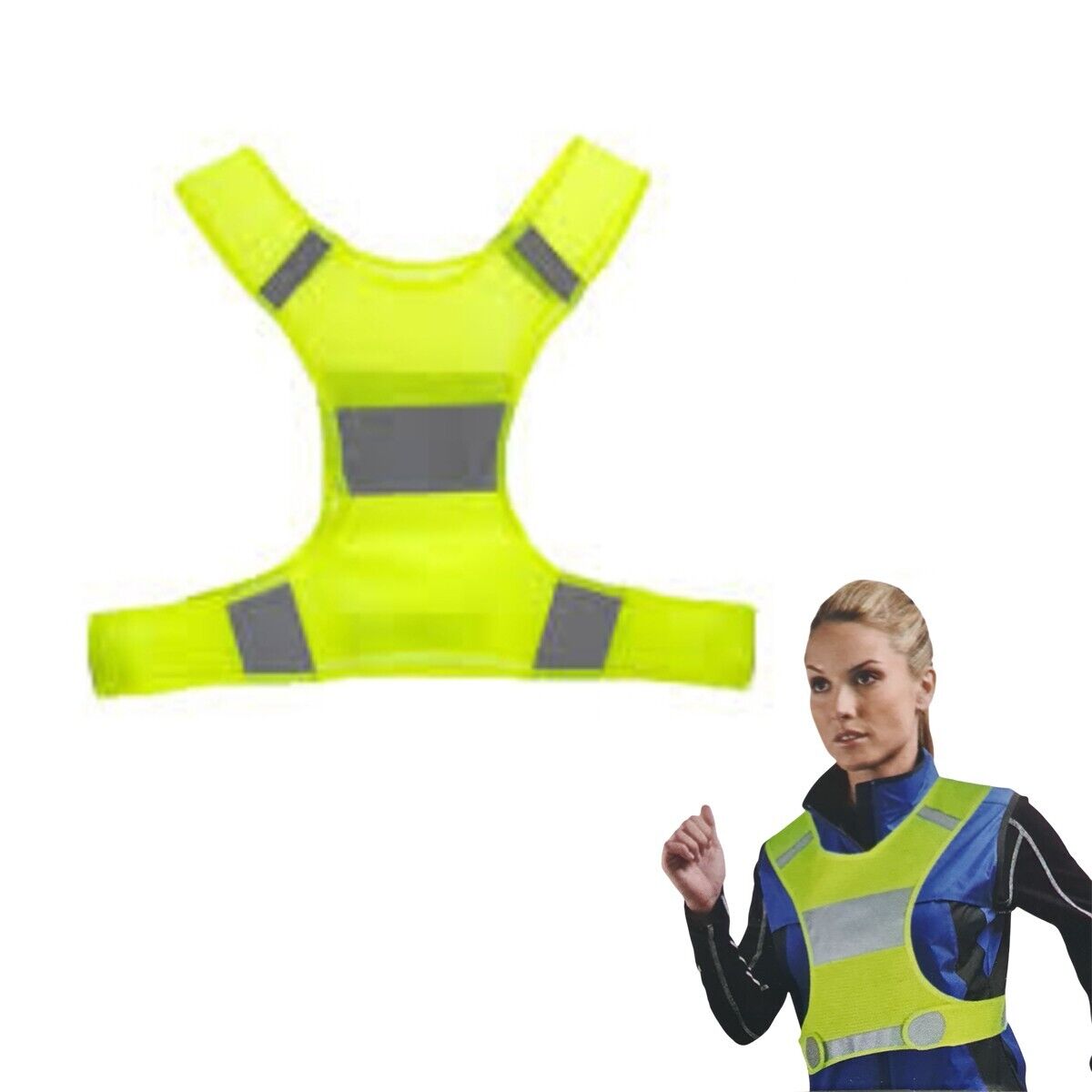 GIUBBOTTO RIFLETTENTE REGOLABILE CATARIFRANGENTE LUNGHEZZA 41CM VITA 92-106