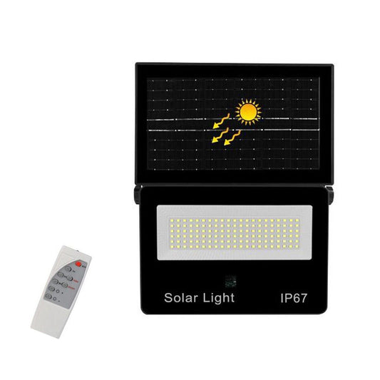 FARO LED FARETTO PANNELLO SOLARE CREPUSCOLARE IP67 126  LED TELECOMANDO TE-B0638