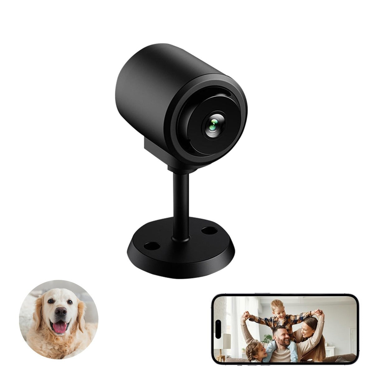 CAMÉRA IP WI-FI SMART 2MP SANS FIL INTÉRIEUR VIDÉOSURVEILLANCE NOCTURNE APP