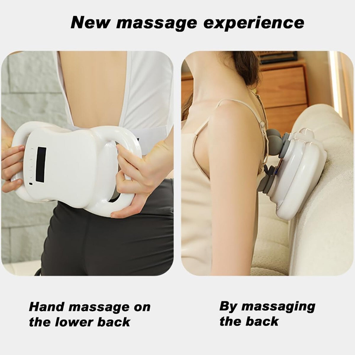 PISTOLET DE MASSAGE À PERCUSSION 4 TÊTES DOS JAMBES COU SOULAGE LA DOULEUR