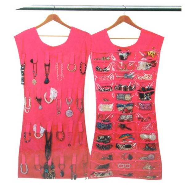 ROBE PORTE-BIJOUX PRÉSENTOIR BOUCLES D'OREILLES BRACELETS BAGUES BIJOUX FANTAISIE