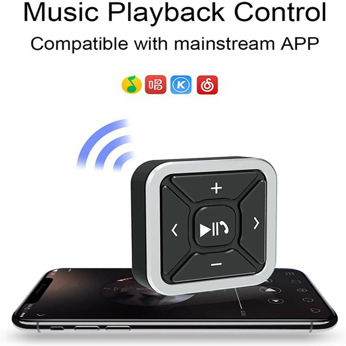 TELECOMANDO BLUETOOTH COMANDI AL VOLANTE PER SMARTPHON IN AUTO MOTO BICI WI-FI
