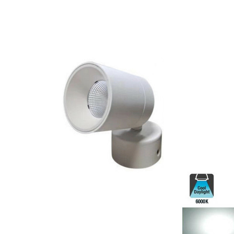 FARETTO LED SOFFITTO ORIENTABILE W LUCE FREDDA MODERNO BIANCO APPLIQUE SPOT LED