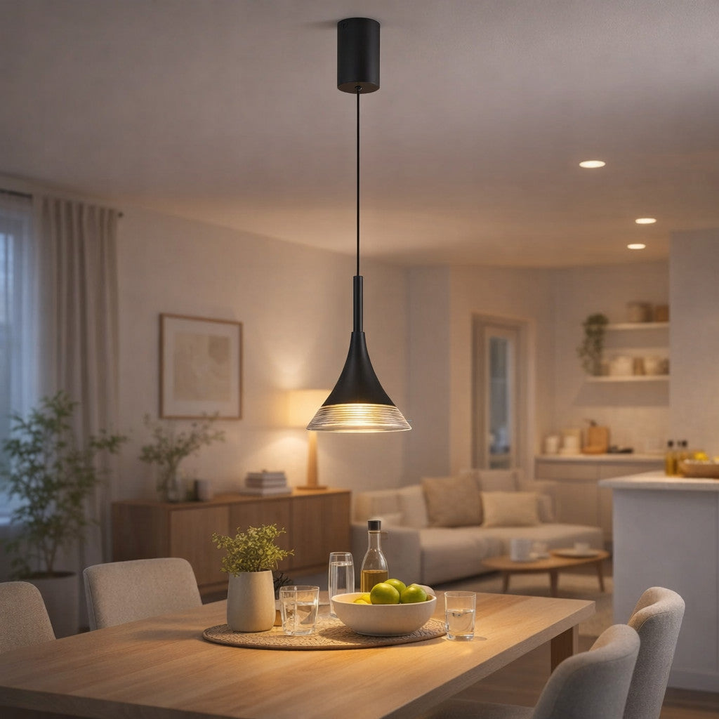 LAMPADA SOSPENSIONE LED 4W REGOLABILE 3 COLORI 3000K 4000K 6000K 400LM LP013