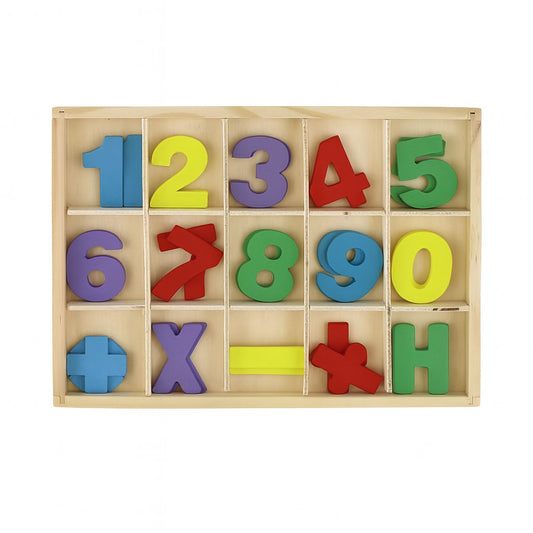 JEU ÉDUCATIF BOIS CHIFFRES COULEURS MATHÉMATIQUES ENFANTS MONTESSORI 21CM 07295