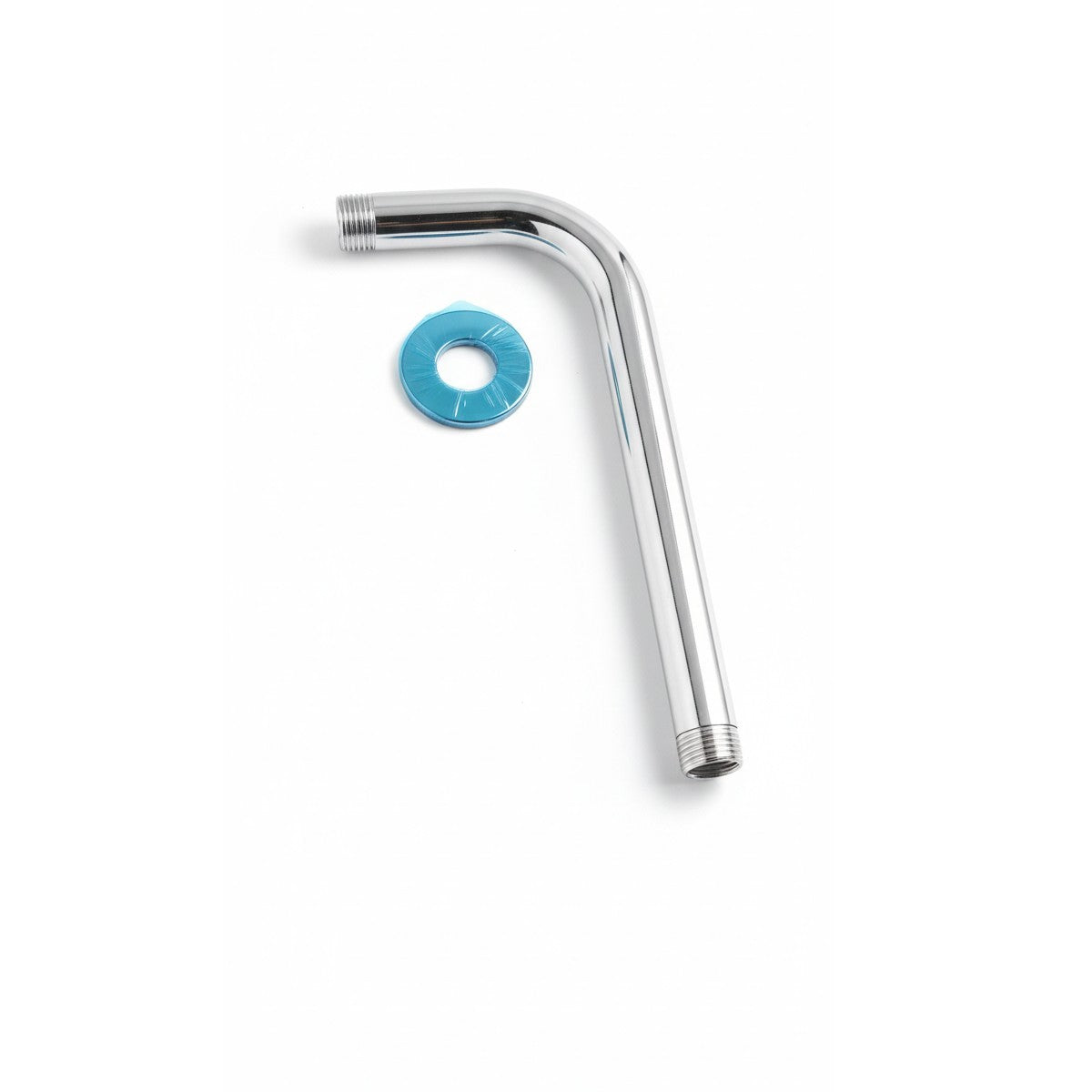 TUBE BRAS DE DOUCHE MURALE 30CM ACIER CHROMÉ POUR POMME DE DOUCHE UNIVERSELLE 02131