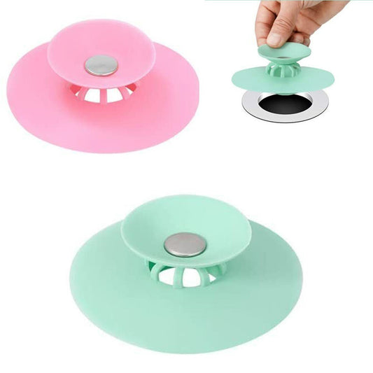 BOUCHON DE VIDANGE FILTRE À CHEVEUX DÉCHETS DOUCHE BAIGNOIRE LAVABO EN SILICONE