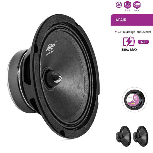 PAIRE HAUT-PARLEURS VOITURE AUDIO 16,5 CM 105W RMS 580W MAX ENCEINTE CTC-1681