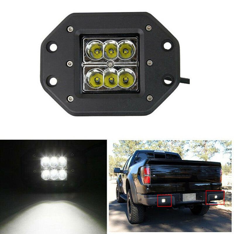 FARO SUPPLEMENTARE PROFONDITA AUTO FUORISTRADA 12V 18W 6 LED ESAGONALE CA-01153