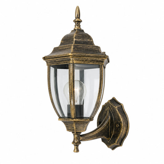 APPLIQUE MURALE EXTÉRIEURE LANTERNE E27 MAX 60W BRONZE ANTIQUE JARDIN IP44 A2-S