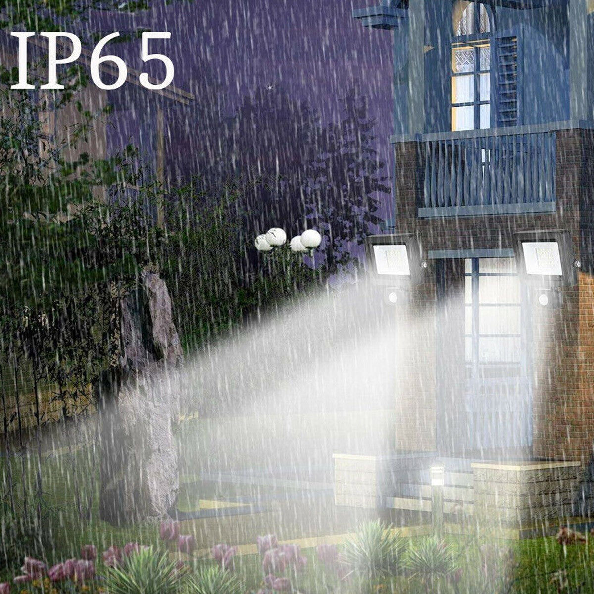 FARO LED FARETTO GIARDINO 100W LUCE FREDDA SENSORE MOVIMENTO CREPUSCOLARE