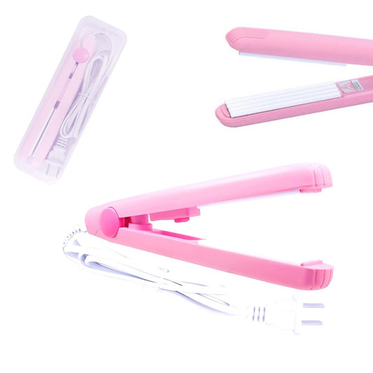 MINI FER À LISSER ÉLECTRIQUE AVEC FIL CHEVEUX PORTABLE VOYAGE EFFET FRISÉ 20W