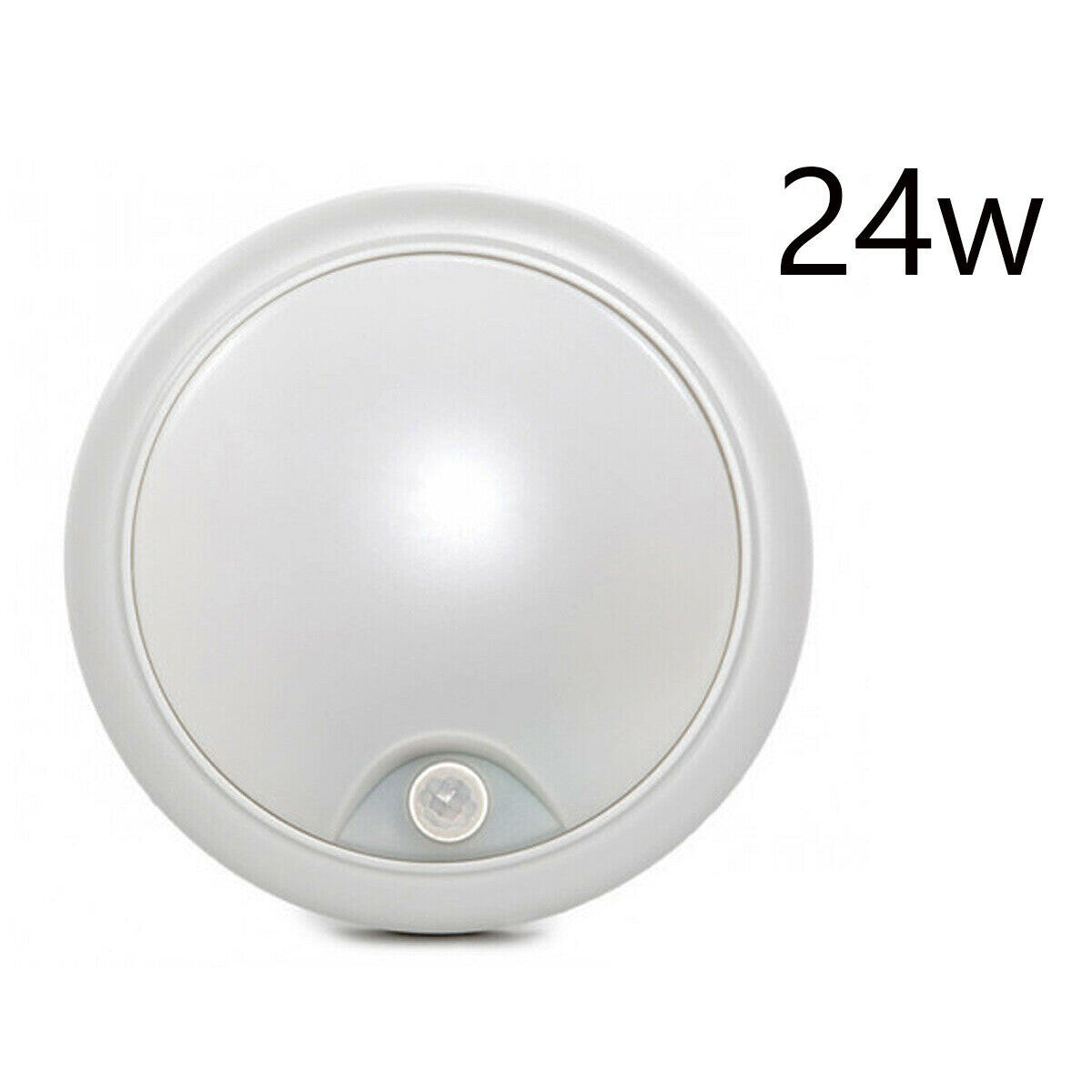 PLAFONIERA LED SOFFITTO ROTONDA 24W LUCE FREDDA SENSORE MOVIMENTO INFRAROSSI 175
