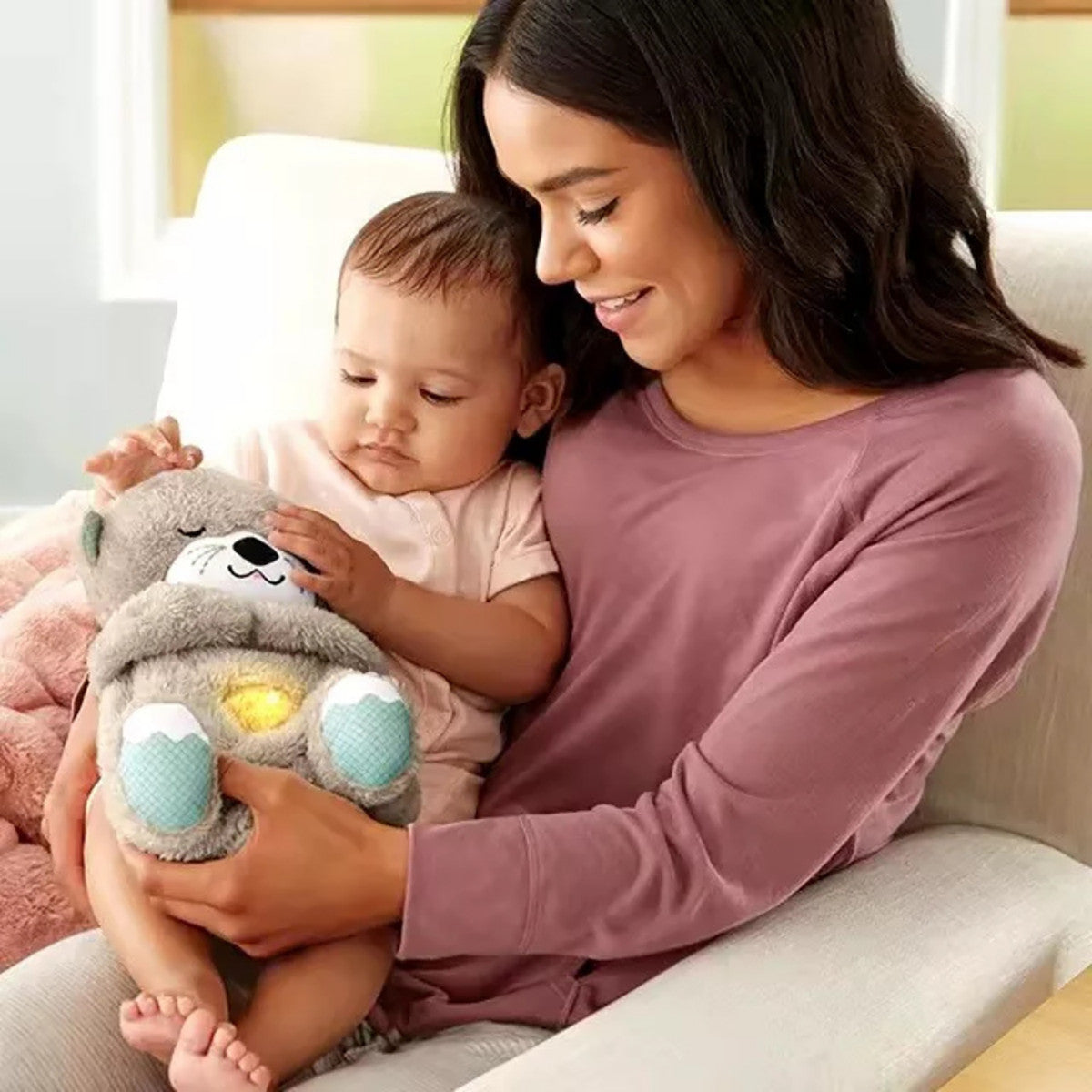 PELUCHE BAMBINI CON NINNA NANNA RESPIRAZIONE ORSACCHIOTTO RESPIRA ANTISTRESS