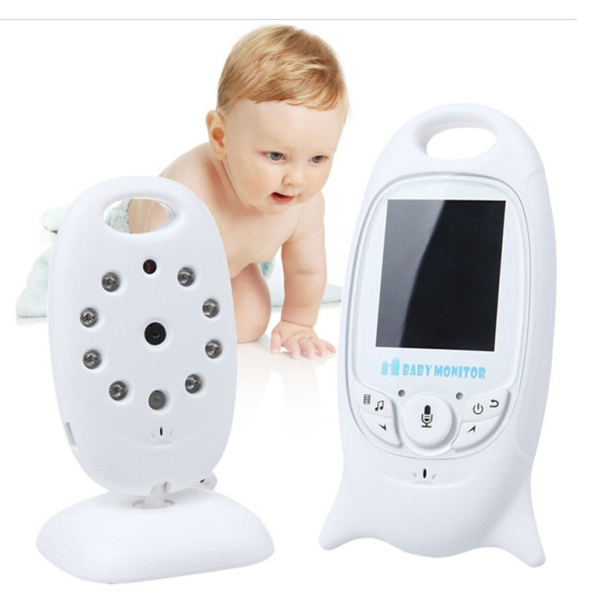 BABYPHONE VIDÉO SANS FIL COULEURS ÉCRAN LCD LED CONTRÔLE BÉBÉ